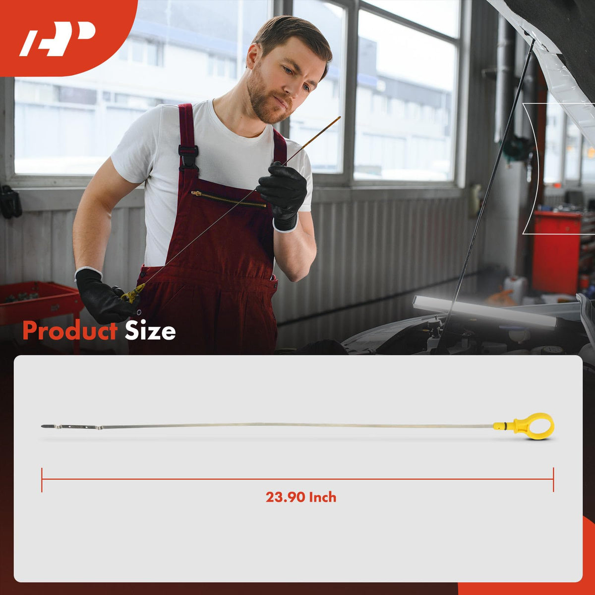 A-Premium calibrated markings and scale for precise oil level readings advantage