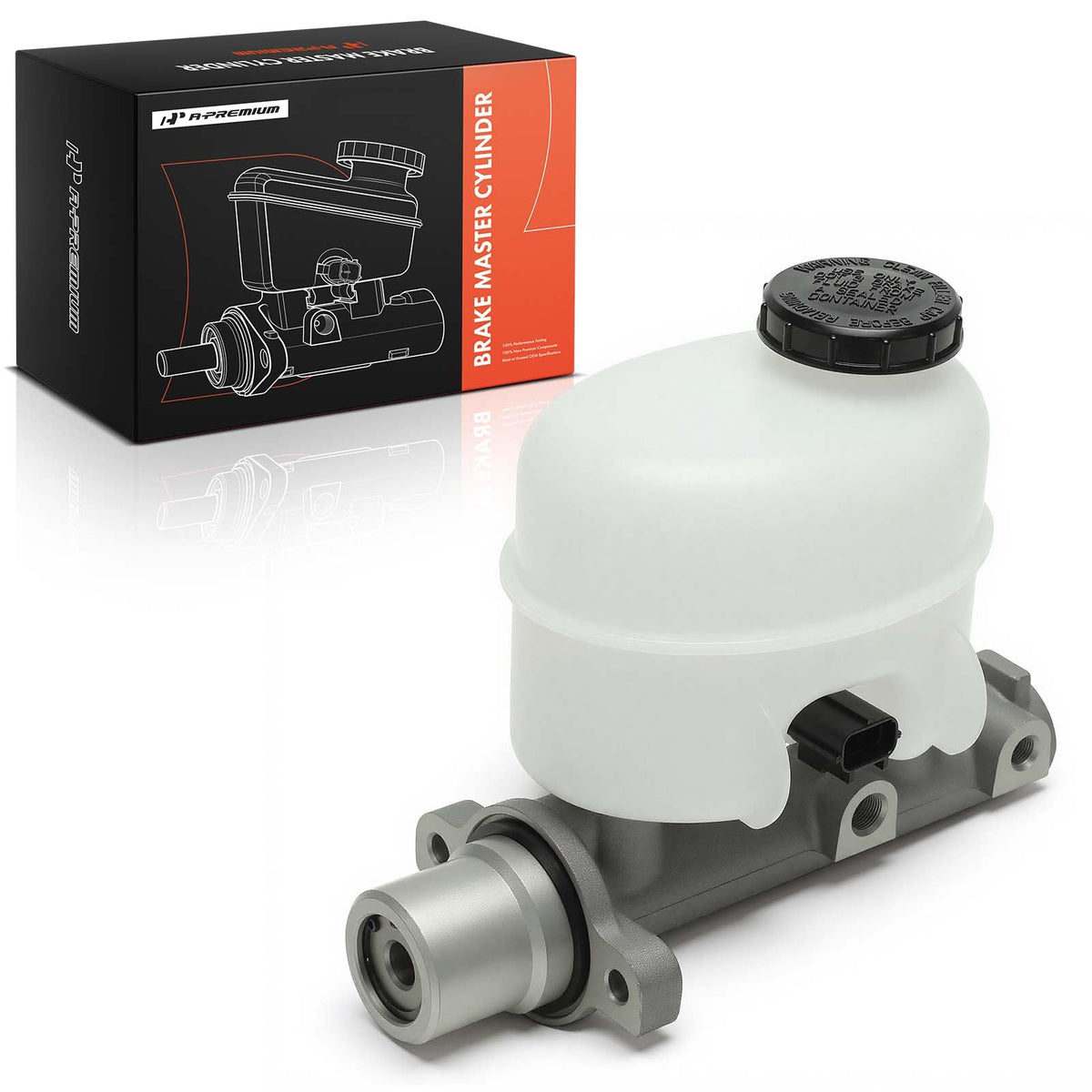 A-Premium master cylinder front view showing correct fit and OEM-style design