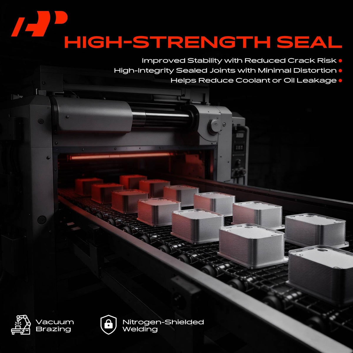 Aluminum surface detail of A-Premium cooler emphasizing durable corrosion-resistant finish
