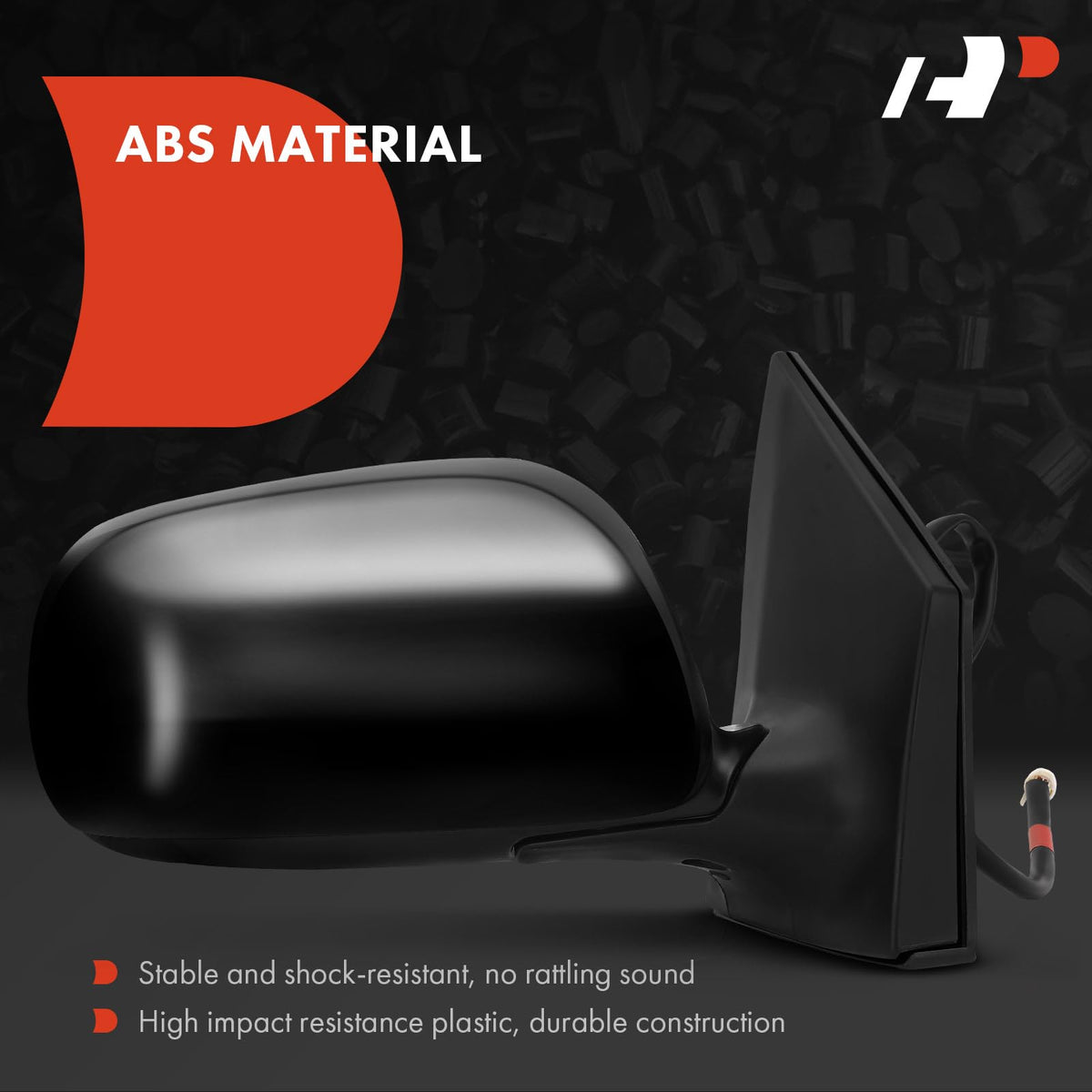 A-Premium convex mirror glass detail improving rear visibility