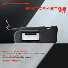 A-Premium visor mirror and light detail for quick checks and visibility