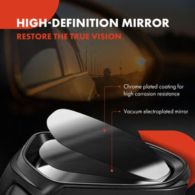 A-Premium mirror wiring plug detail showing simple connector alignment