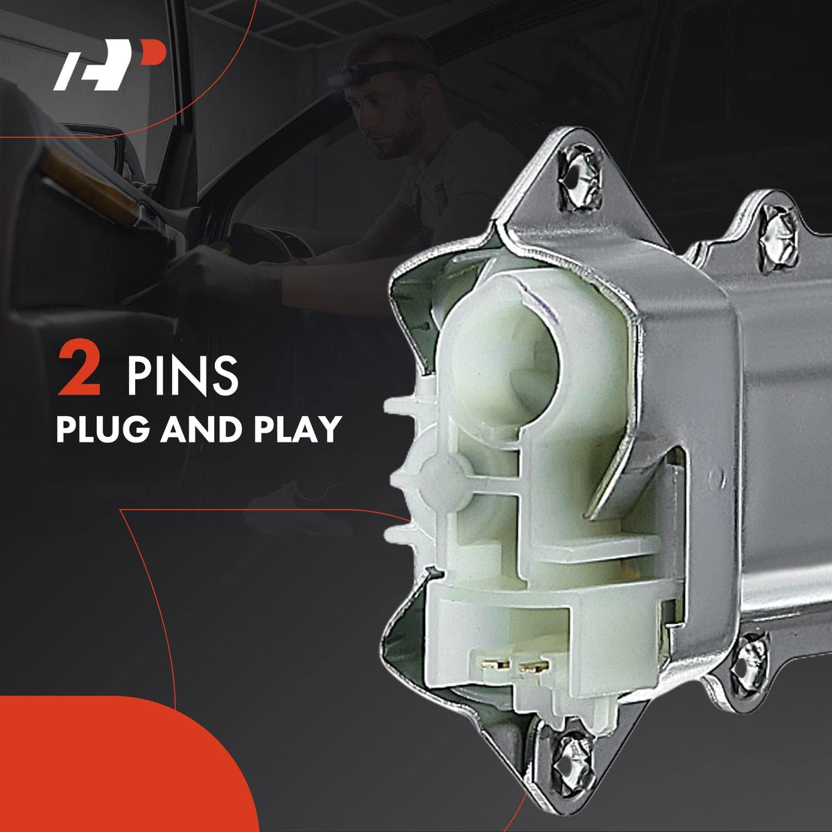 A-Premium motor close-up on gear and shaft for durable, smooth operation benefit