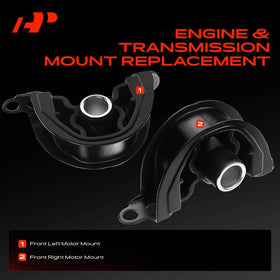 A-Premium motor mount close-up of rubber-to-metal bond highlighting durable construction