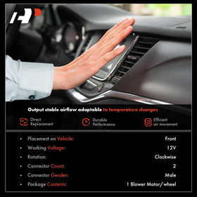 A-Premium motor side profile highlighting durable housing and efficient performance
