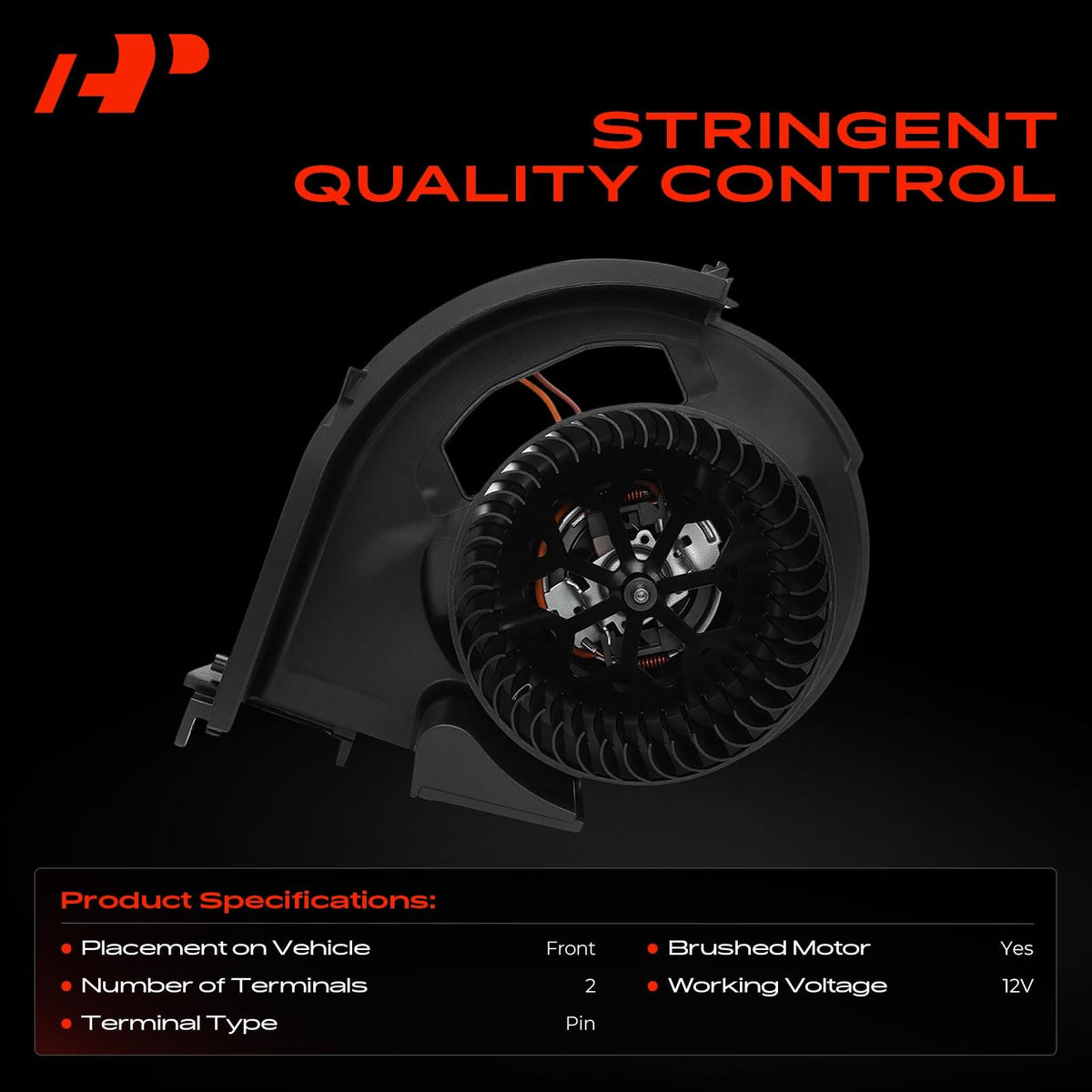 A-Premium motor side profile highlighting compact OE-style construction benefit