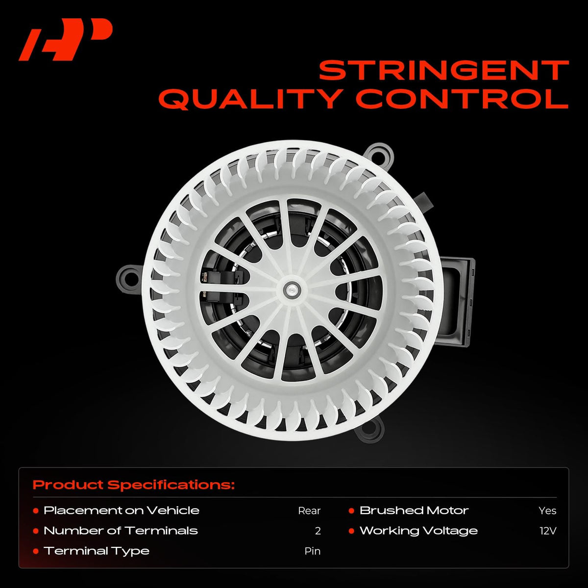 A-Premium motor winding detail showing enameled copper for long life