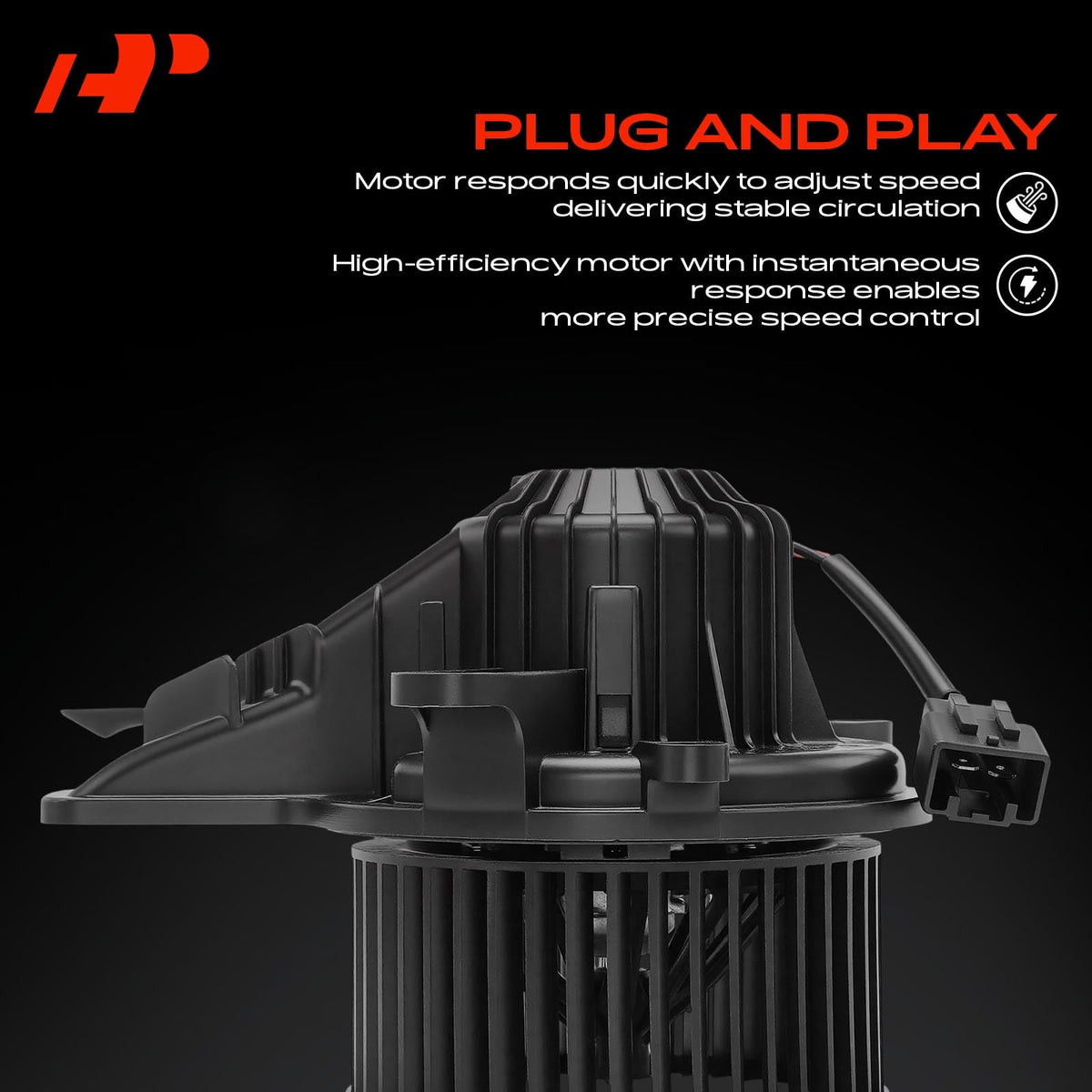 A-Premium wiring connector detail displaying plug compatibility advantage