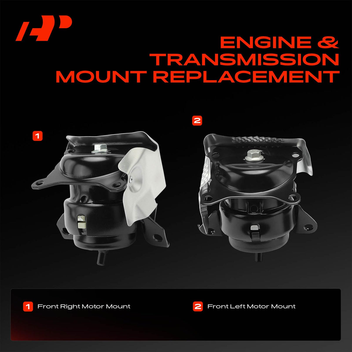 A-Premium motor mount metal bracket detail showing precise OEM-style fit
