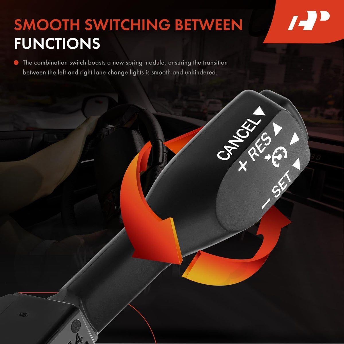 A-Premium mounted in steering column demonstrating straightforward install