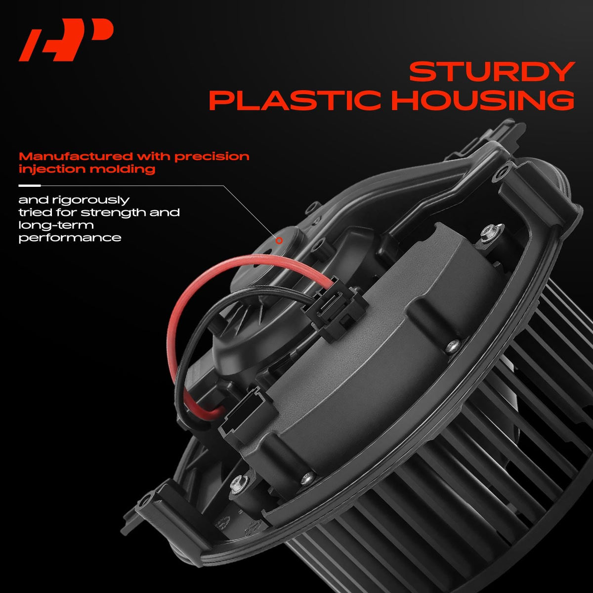 A-Premium blower mounted in vehicle illustrating restored cabin ventilation