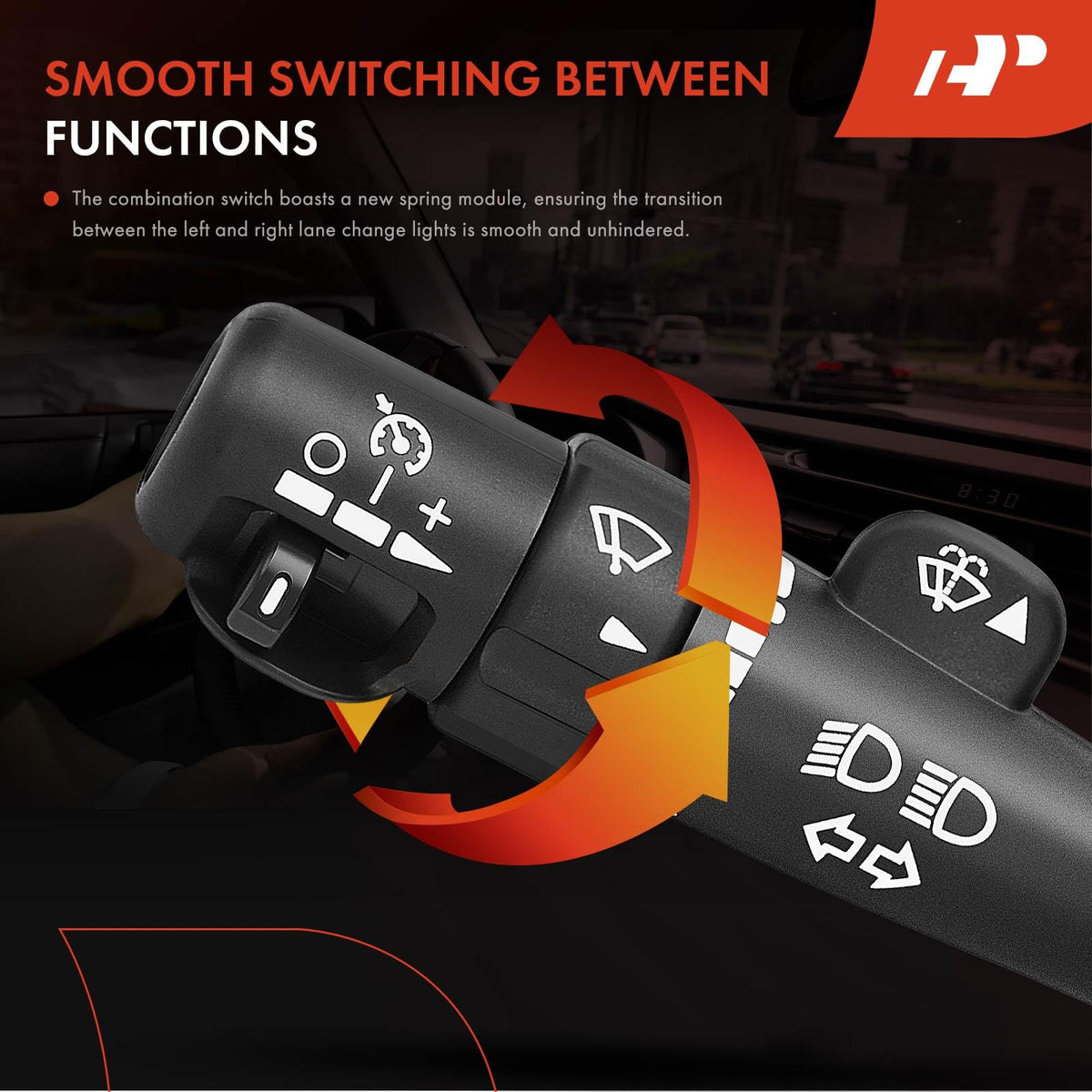 A-Premium mounted on steering column demonstrating ease of install
