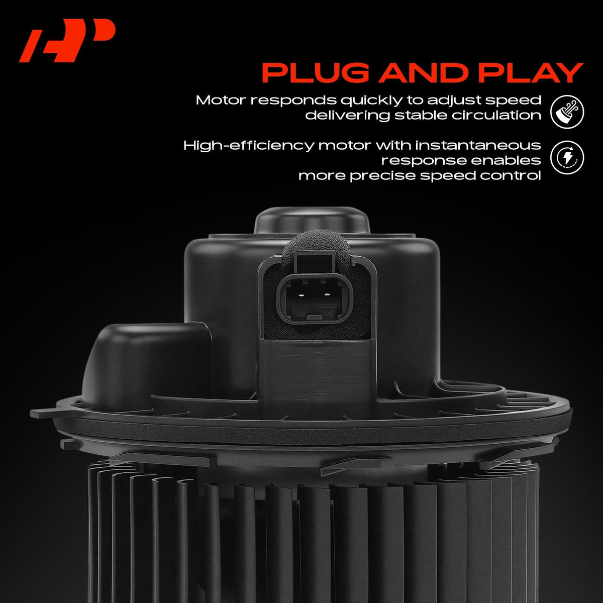 A-Premium blower mounted under dash during installation demonstrating fitment
