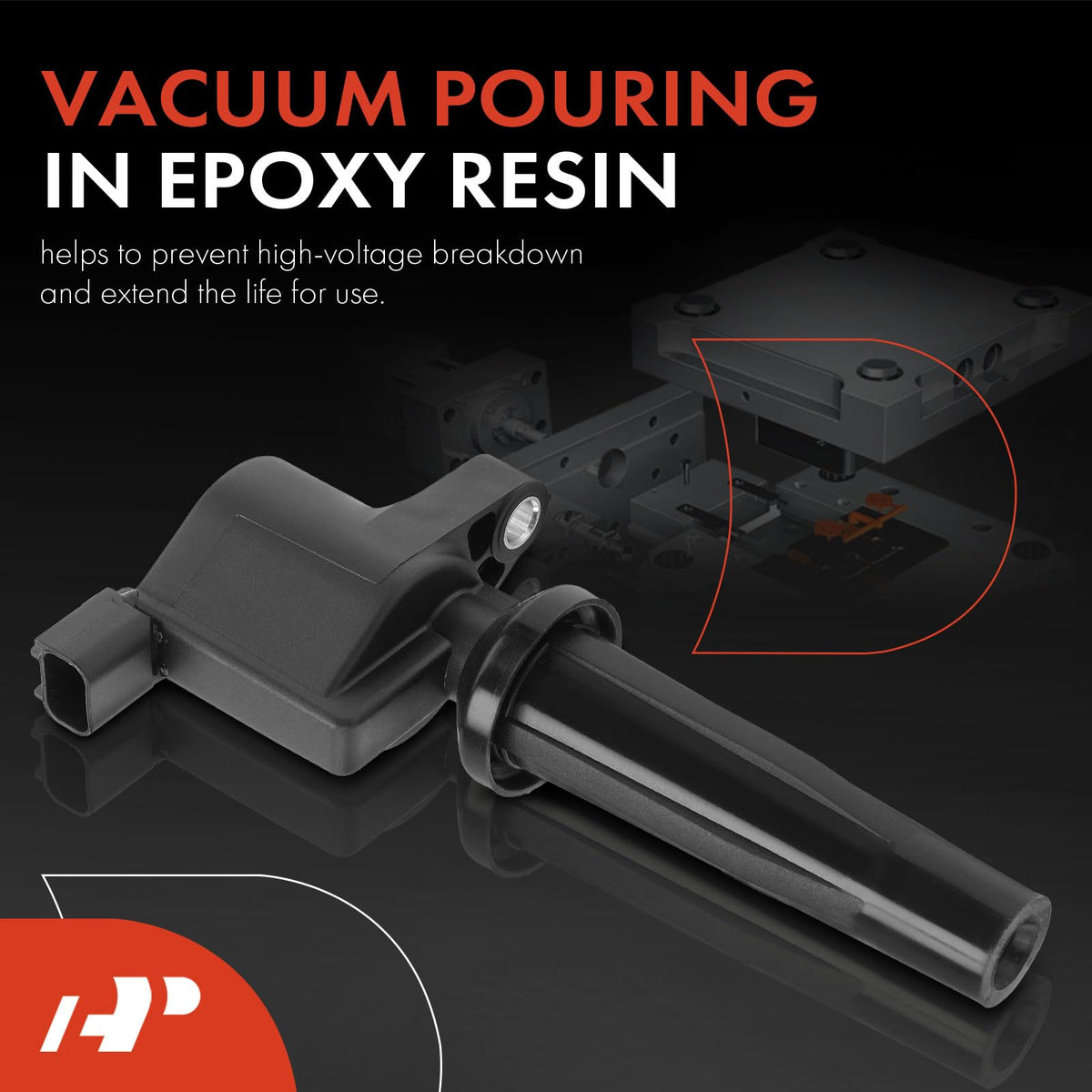 A-Premium mounting bolt and base detail highlighting bolt-on valve cover installation advantage