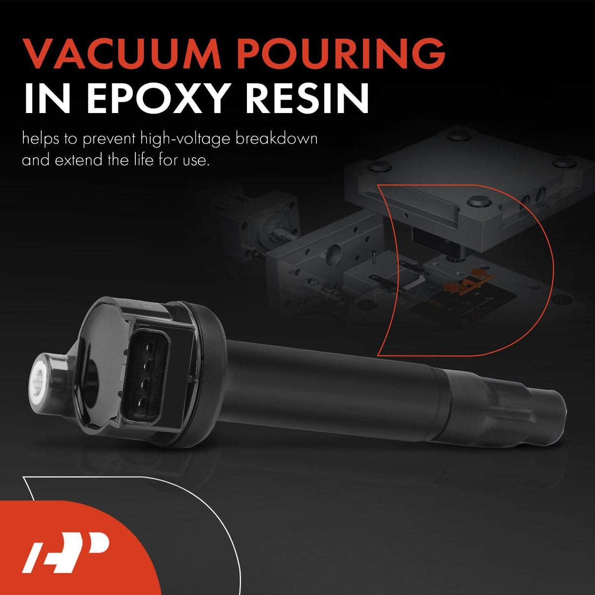 A-Premium bolt-on mounting point on valve cover illustrating straightforward installation