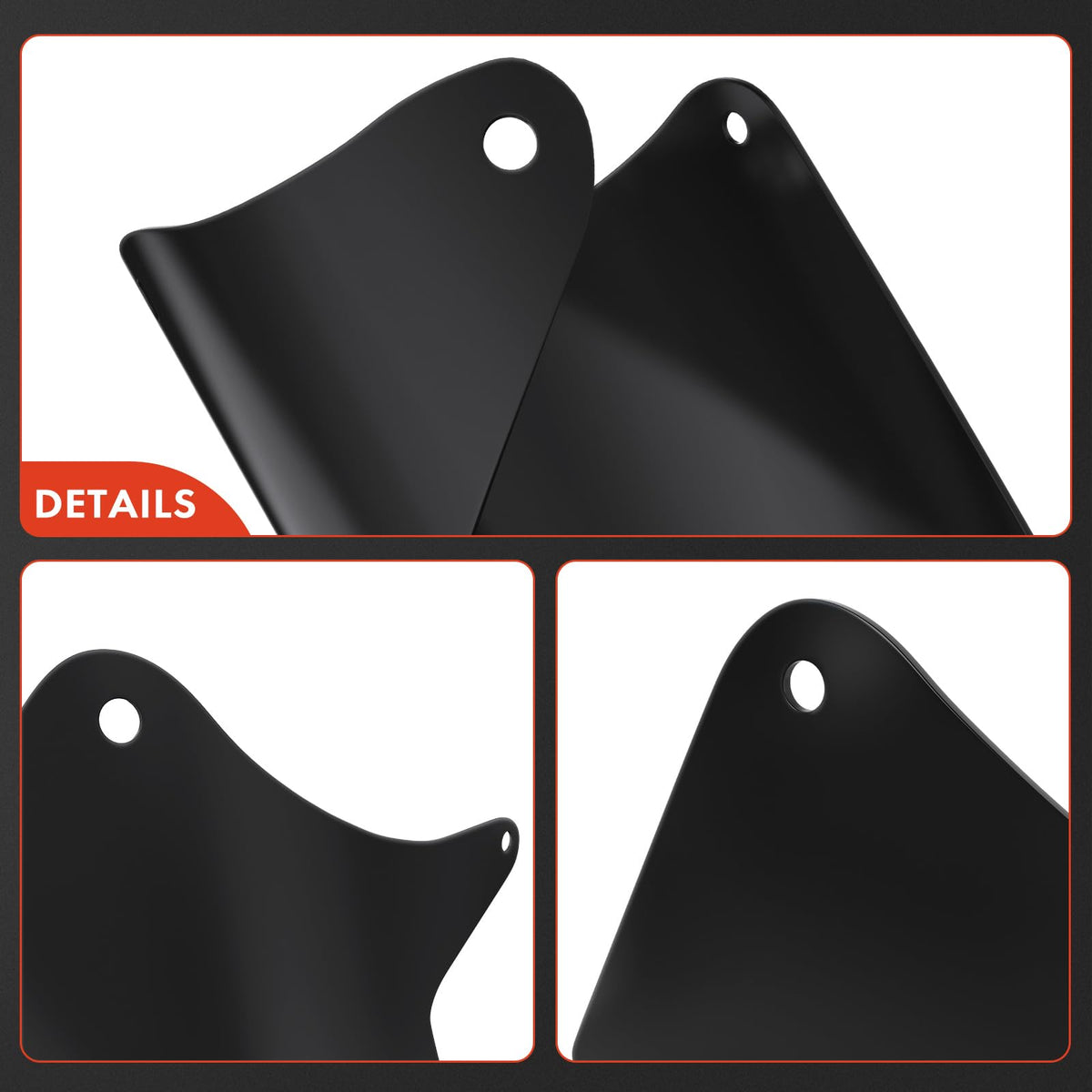 A-Premium mounting edge and holes detail showing easy alignment with factory points