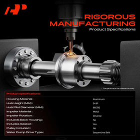A-Premium mounting flange showing bolt pattern and easy OEM-style installation
