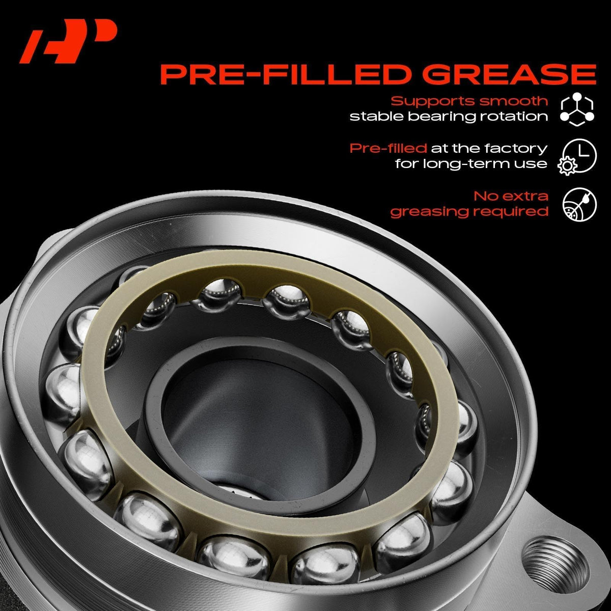 A-Premium mounting flange bolt pattern illustrating precise alignment for straightforward fitment