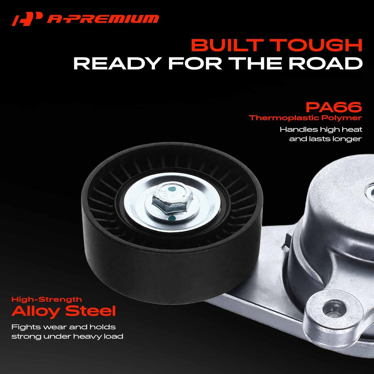 A-Premium mounting holes detail showing three-bolt pattern for correct alignment