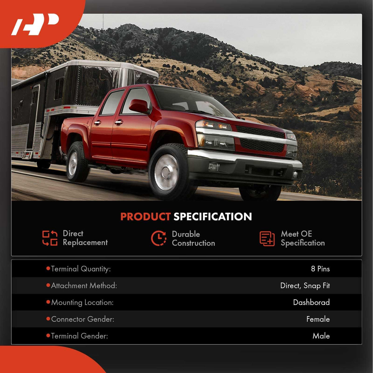 A-Premium unit positioned front center location demonstrating correct placement