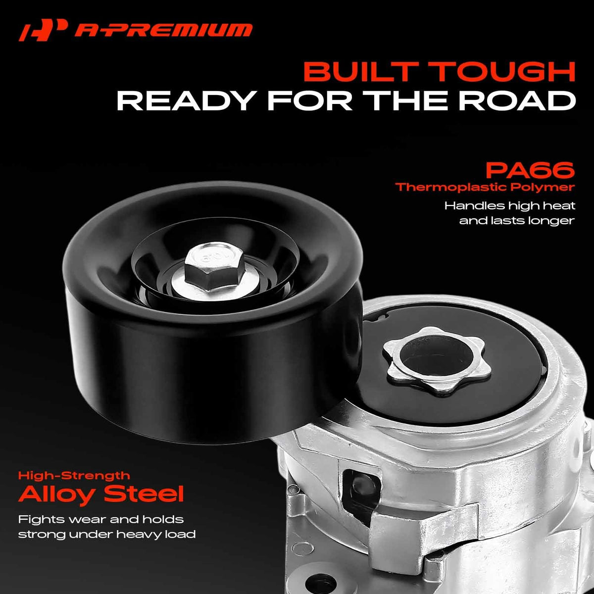 A-Premium mounting point detail showing bolt holes for exact OE fitment benefit