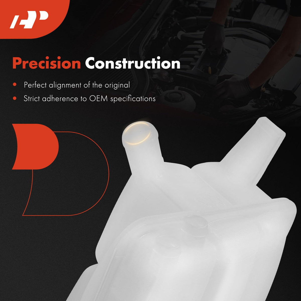 A-Premium mounting points detail showing tab locations for straightforward installation