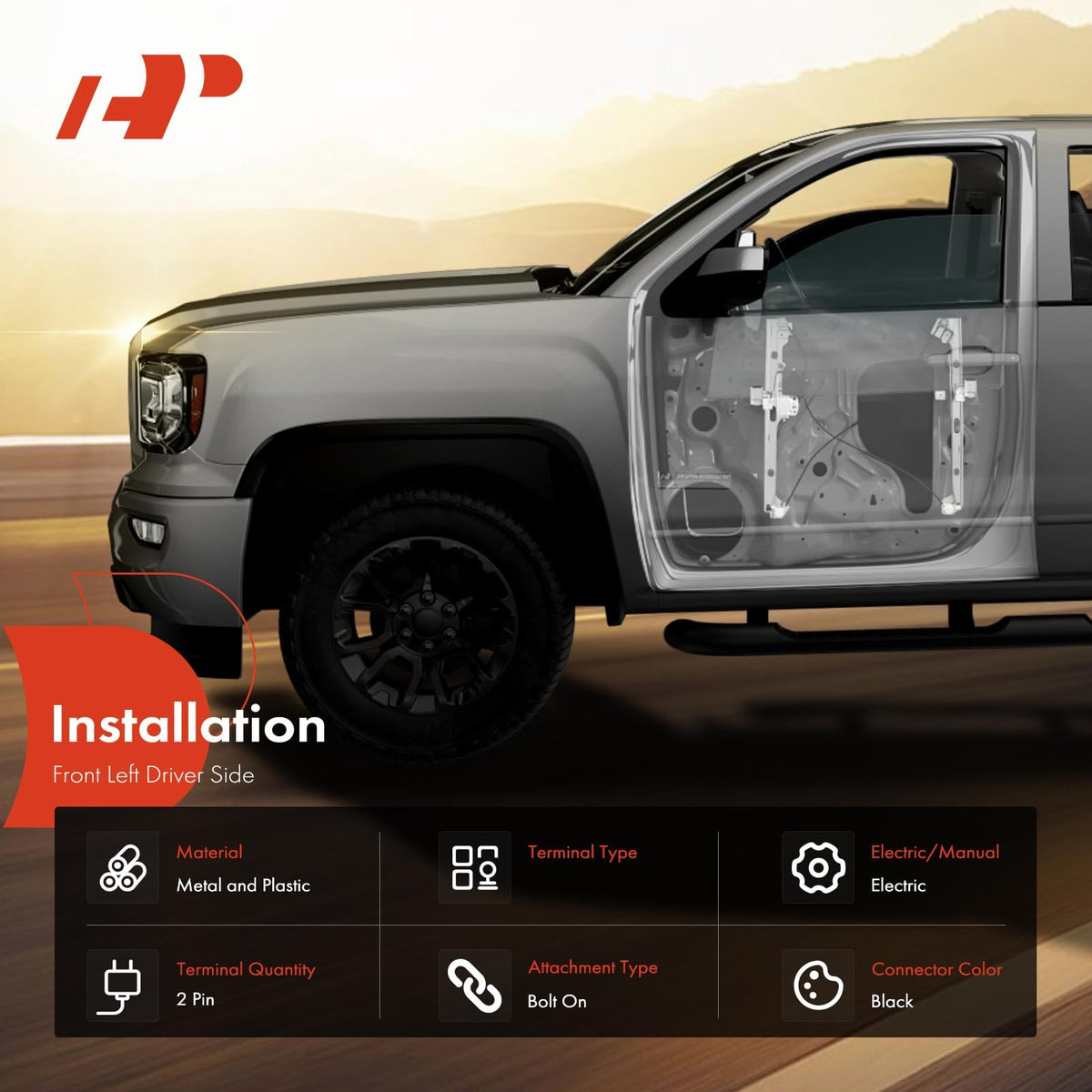 A-Premium detail of mounting points matching OE fit for easier installation