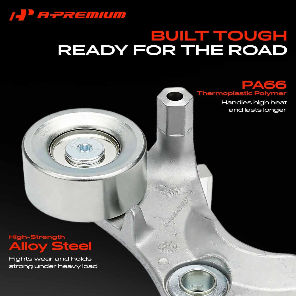 A-Premium mounting points view showing bolt holes for accurate alignment