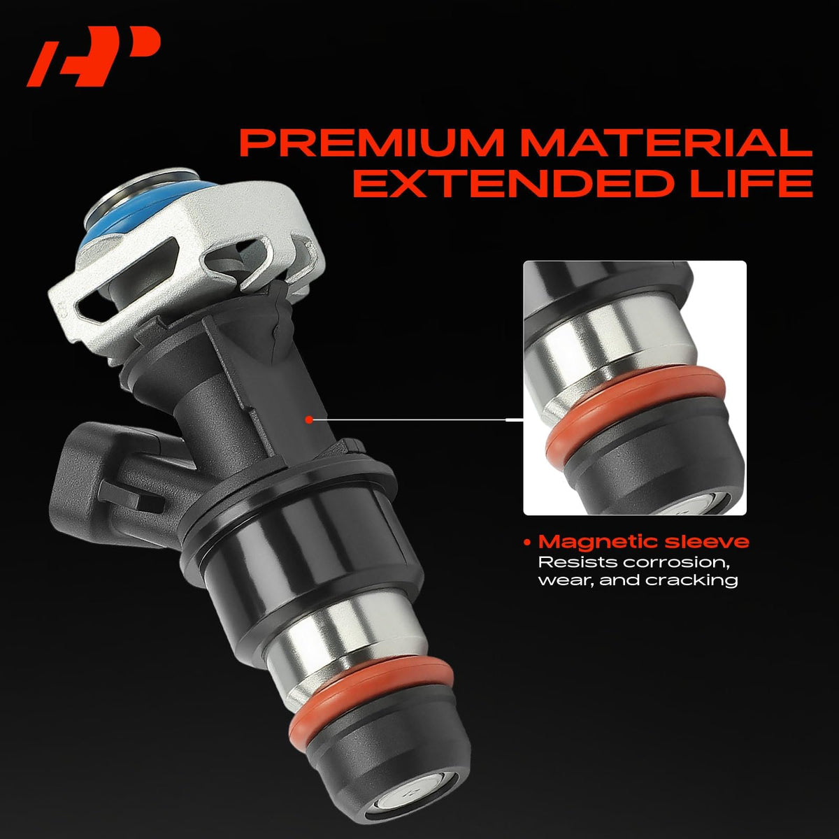 A-Premium O-ring detail with lubricant application for leak prevention