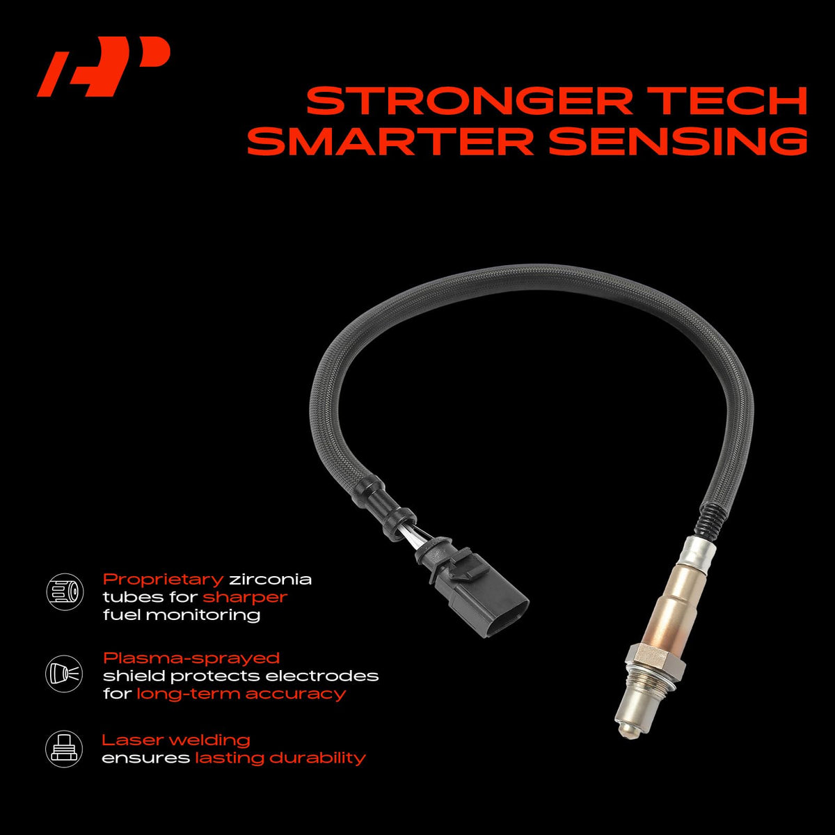 A-Premium sensor connector detail showing male plug for secure connection