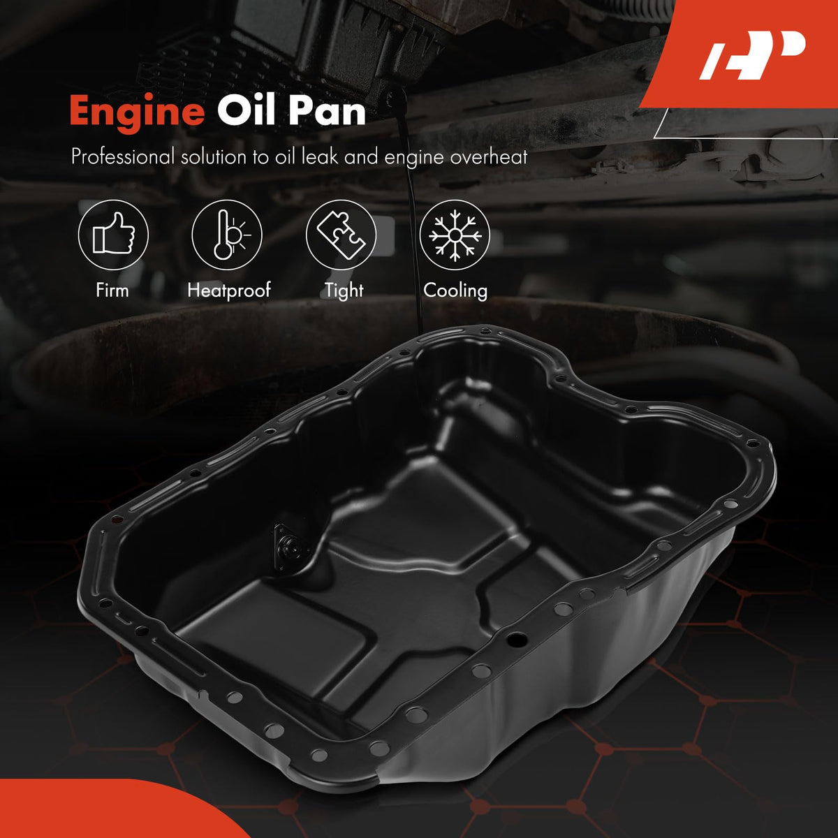 A-Premium oil pan with gasket and plug ready for installation benefit