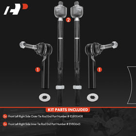 A-Premium outer tie rod ball stud close-up for smoother steering response