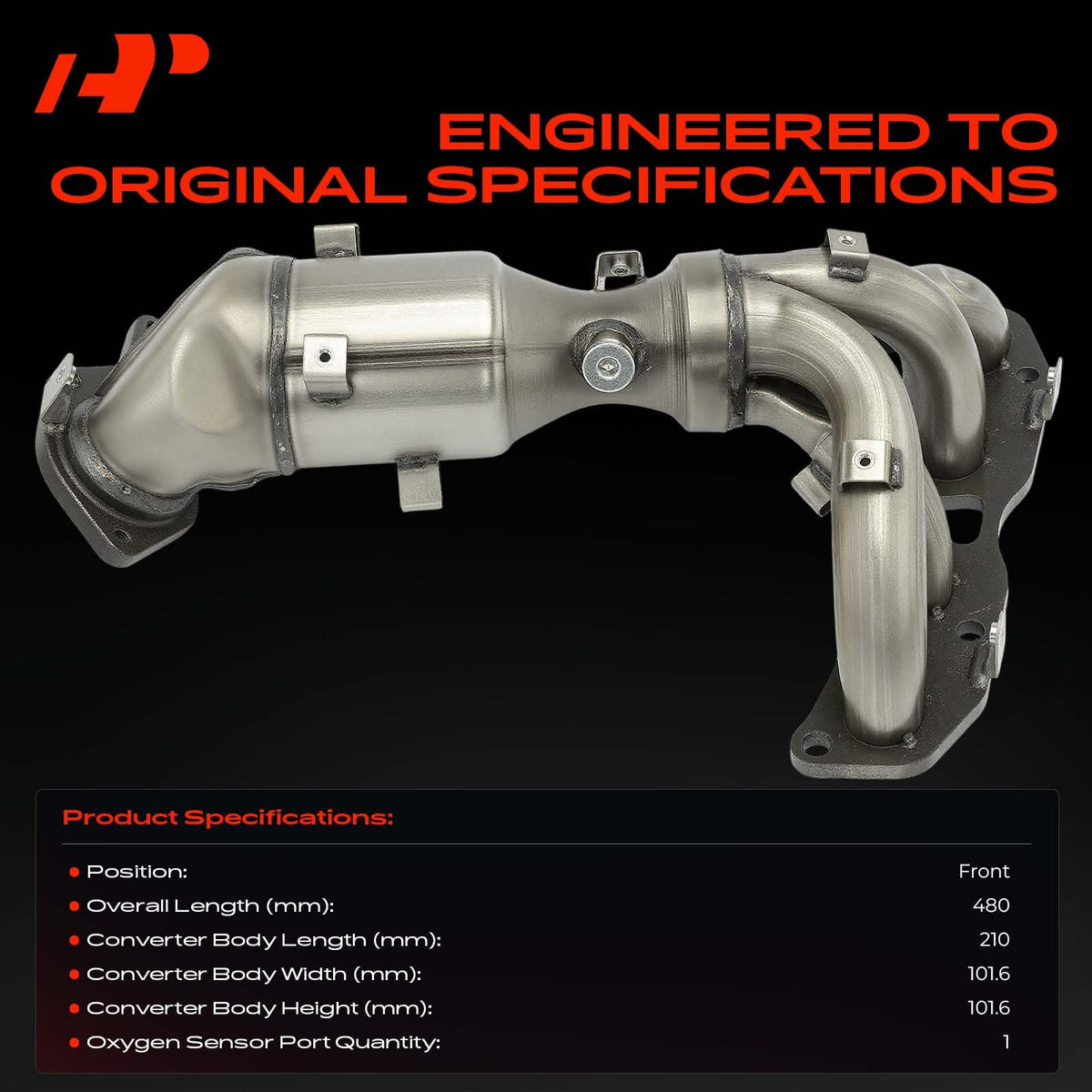 A-Premium oxygen sensor port closeup displaying correct sensor fitment