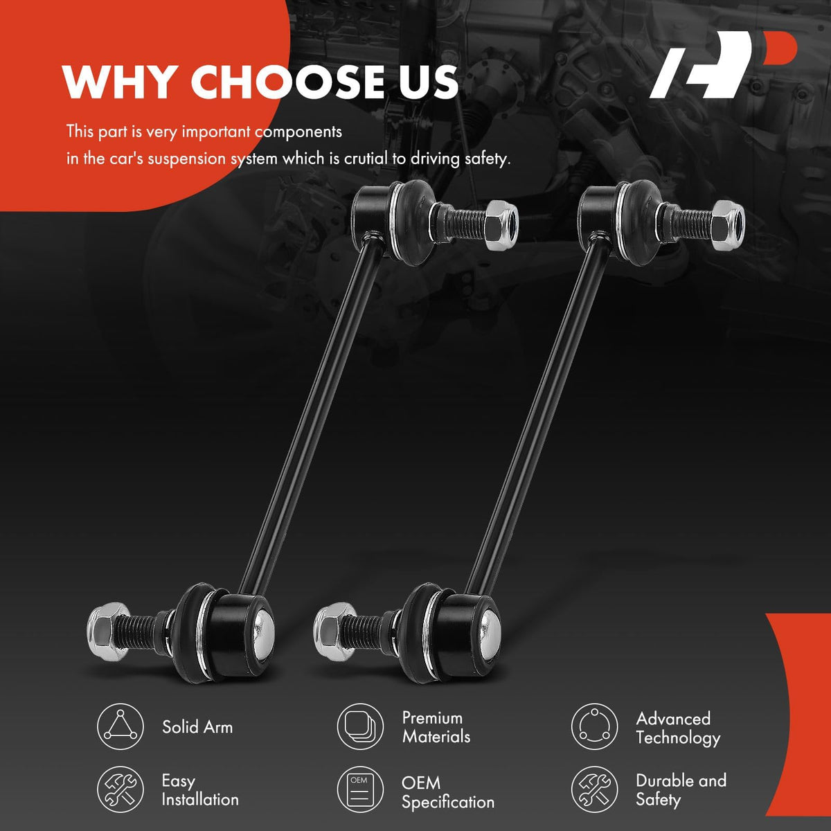 A-Premium packaged part with included hardware for easy installation