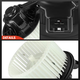 A-Premium packaged blower motor with label assuring correct part numbers