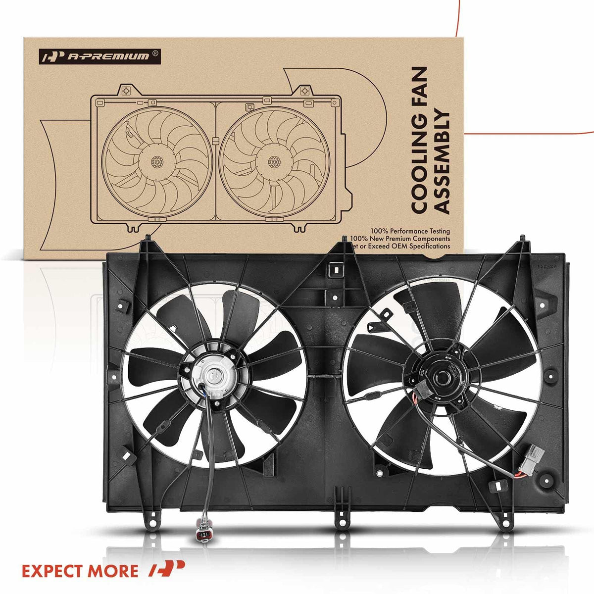 A-Premium packaging and label showing part numbers and warranty information