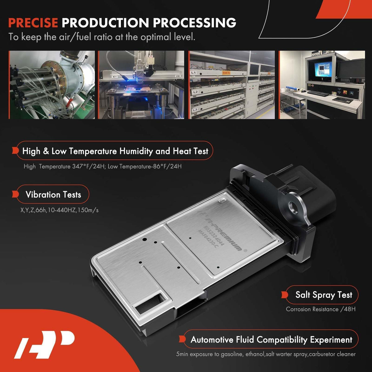 A-Premium packaging and reference label with fitment numbers for assurance