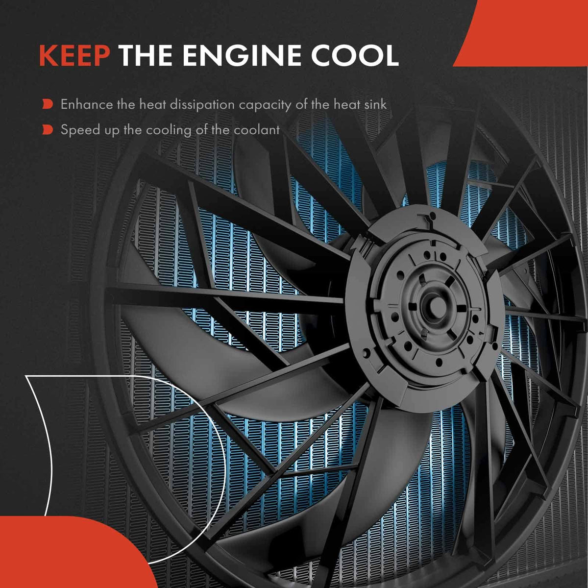 A-Premium fan packed in sturdy box protecting part during shipping benefit