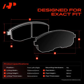 A-Premium pad backplate detail showing robust construction and secure attachment points