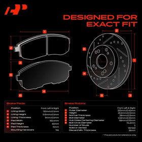 A-Premium ceramic pad close-up with wear sensor for reliable remaining-life monitoring