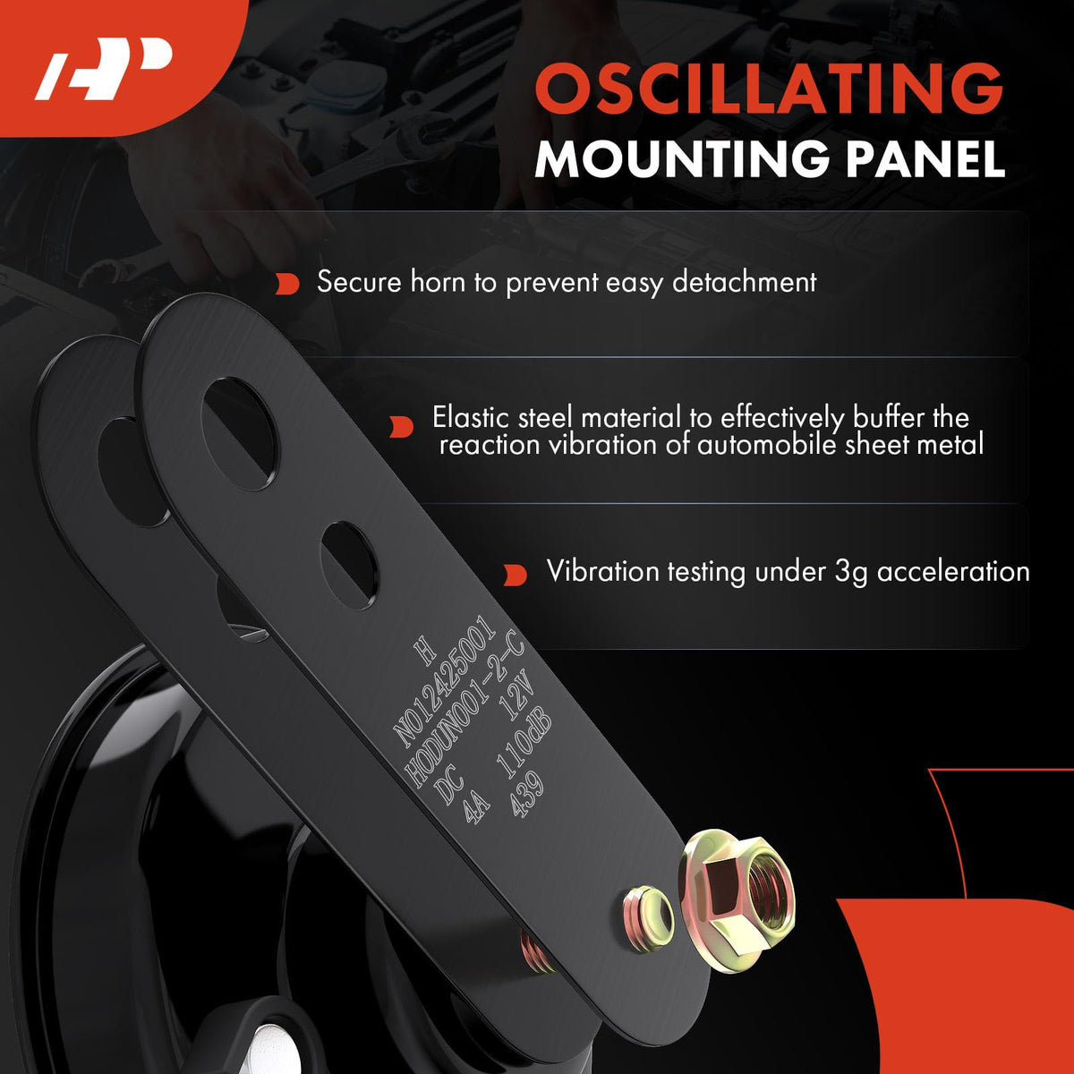 A-Premium paired horns at different angles showing dual-frequency design