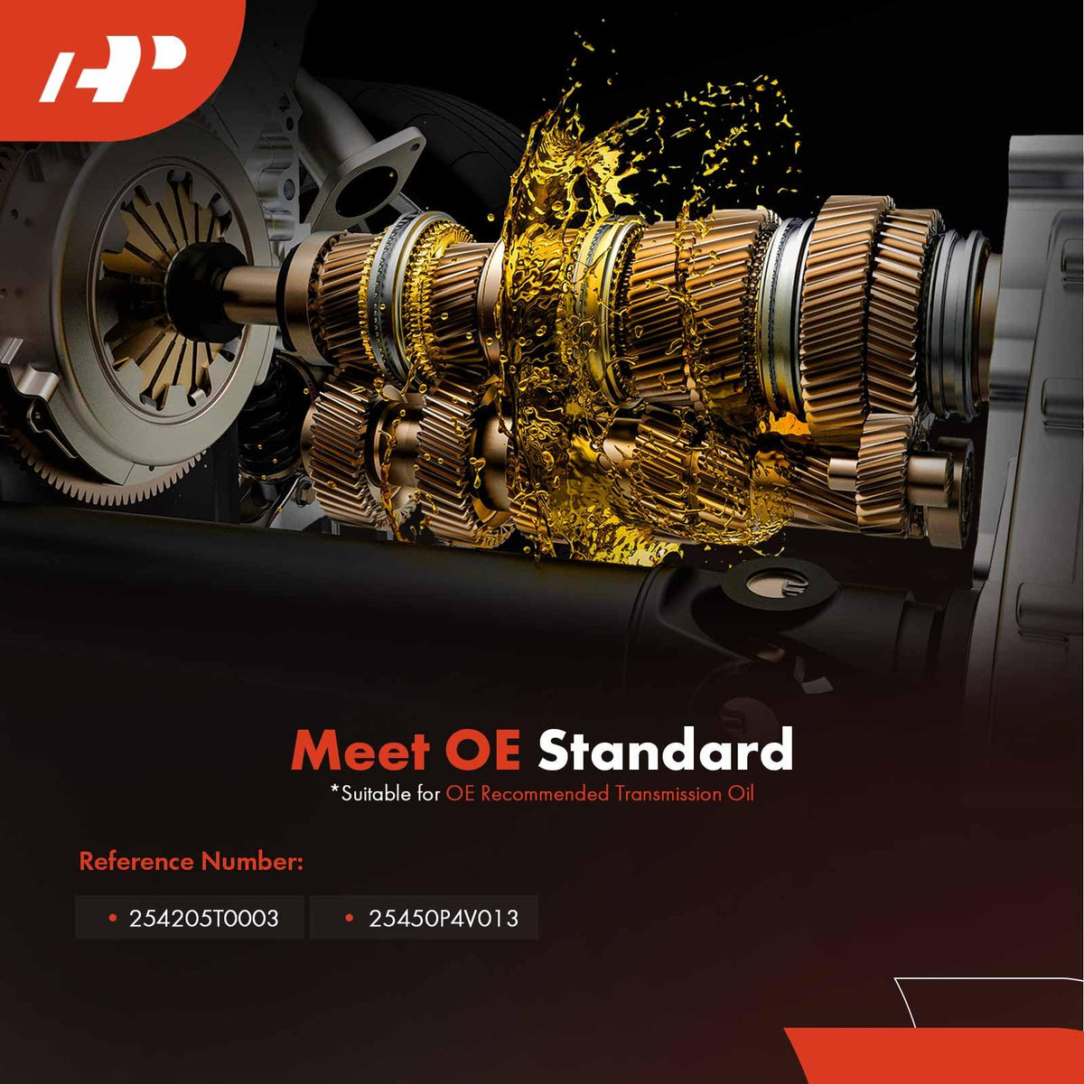 Top-down of A-Premium pan gasket flat on surface highlighting precise shape for leak prevention