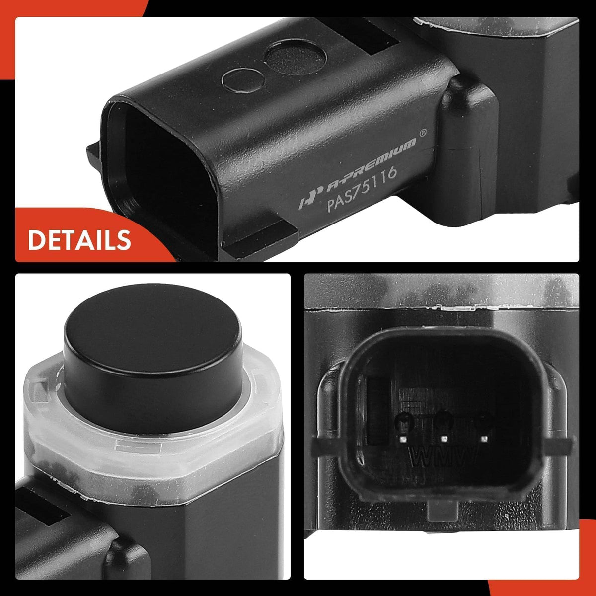 A-Premium sensor in parking scenario showing precise close-range detection
