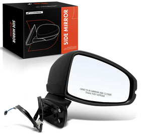 A-Premium passenger mirror front view showing paint-to-match housing benefit