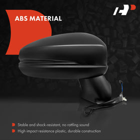 A-Premium mirror convex glass detail showing wider field-of-view benefit
