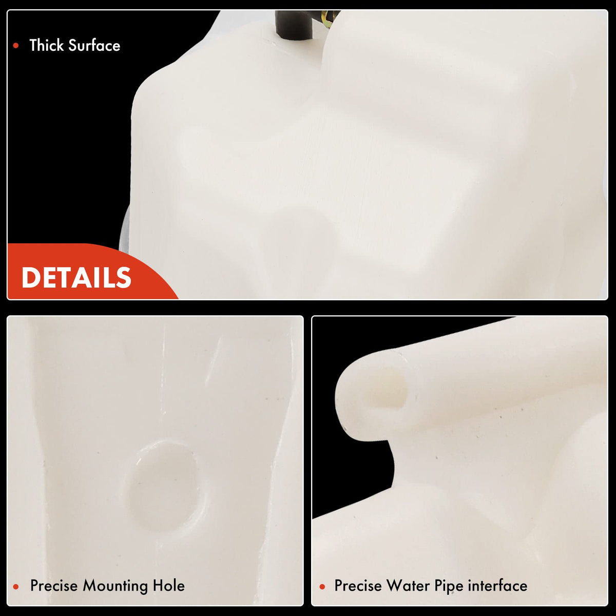 A-Premium plastic texture closeup showing heat-resistant durable material