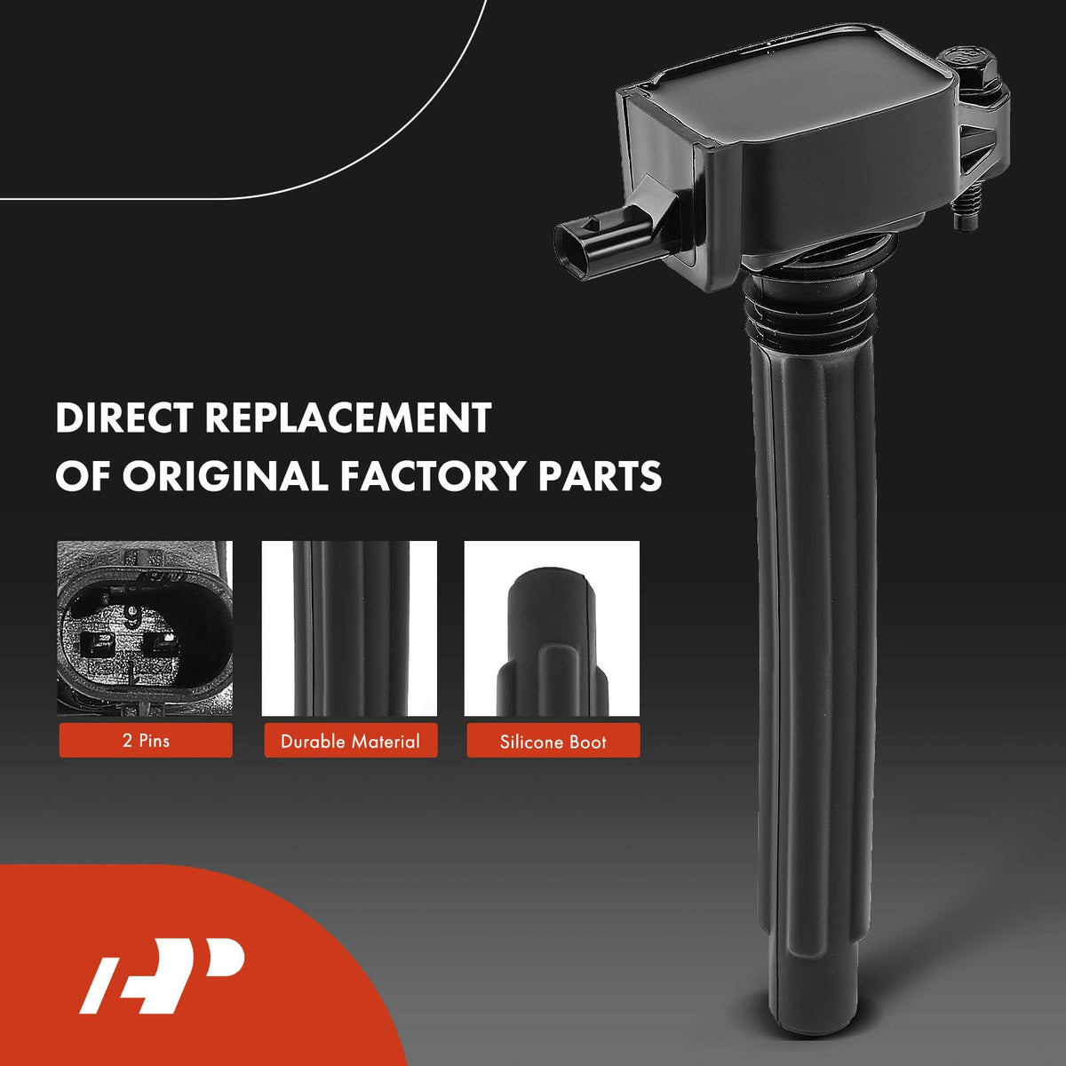A-Premium spark plug thread and gap view, demonstrates correct pre-set gap