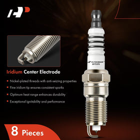 A-Premium plugs installed in a V8 engine showing correct fitment and reliable ignition