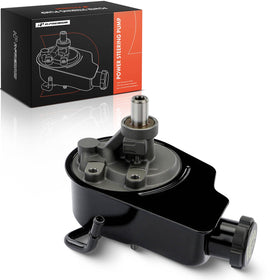 A-Premium power steering pump front assembly showing mounting points and reservoir for easy replacement