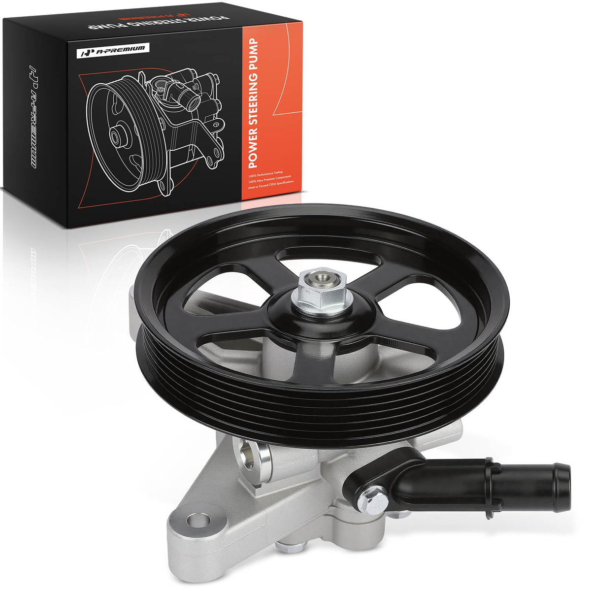 A-Premium front view of new pump showing mounting points and clean finish for easy replacement